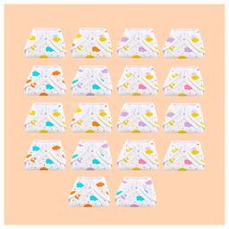 SuperBottoms BASIC Langot 100% Pure Cotton Extra Soft & Breathable for 0-6 months Babies - Pack of 18-15