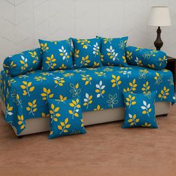 HIYANSHI HOME FURNISHING Set of 8 Bedsheet, Cushion Covers & Bolster Covers Diwan Set-image-21