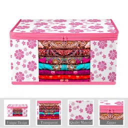 Kuber Industries Pink Set of 3 Regular Multi-Utility Organisers image 4
