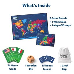 Skillmatics Board Game - Scout It Out Countries of The World Fun Guessing & Trivia Game for Families Ages 7 and Up image 3