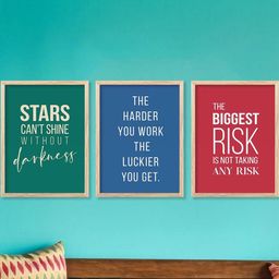 Motivational Wall Art With Frame Home Decor Wall Painting For Living Room Office Bedroom-image-62