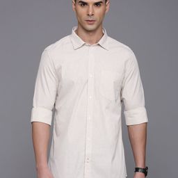 INVICTUS Men Standard Slim Fit Spread Collar Micro Checked Cotton Casual Shirt-image-67