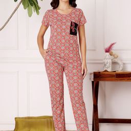 Bodycare Women Printed Pure Cotton Night suit-picture-15