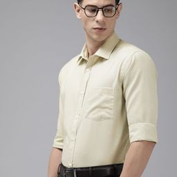 Park Avenue Self Design Slim Fit Opaque Formal Shirt-image-27