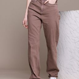 The Roadster Life Co. Women Straight Fit High-Rise Stretchable Jeans-picture-30