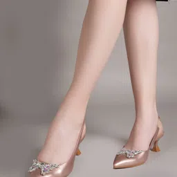 Lavie Women Embellished Kitten Sandals-picture-30