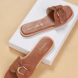 Forever Glam by Pantaloons Women's Tan Casual Sandals-image-34