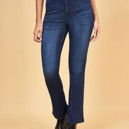 SF Jeans by Pantaloons Blue High Rise Bootcut Jeans-image-92