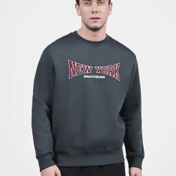 Skechers Grey Comfort Fit Printed Sweatshirt-picture-43