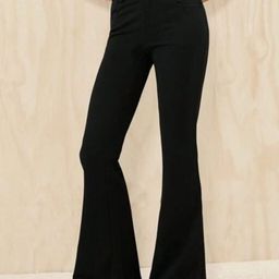 BROADSTAR Women Smart Flared High-Rise Trousers-image-47