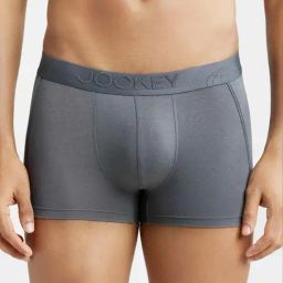 Jockey IC25 Dark Grey Tencel Micro Modal Cotton Elastane Trunks with Natural Stay Fresh Properties-image-81