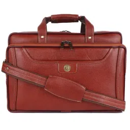 HiLEDER 100% Pure Genuine Premium NDM Leather Briefcase Laptop Messenger Satchel Office Bag, Tan-13