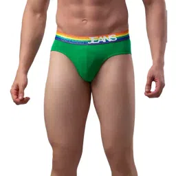 UnderJeans by Spykar Green Regular Fit Briefs-image-14