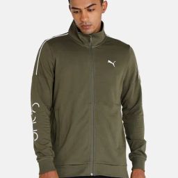 Puma VK Green Cotton Regular Fit Printed Jacket-image-11