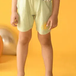Anthrilo Kids Olive Cotton Regular Fit Shorts-image-7