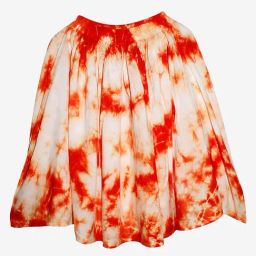 Kiddopanti Kids Orange Tie & Dye Skirt-image-37