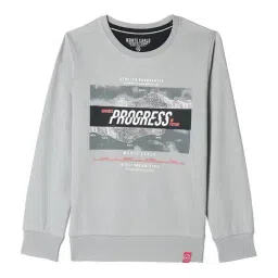 Monte Carlo Kids Grey Printed Full Sleeves Sweatshirt-image-92