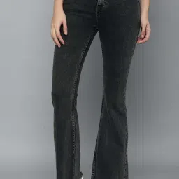 Allen Solly Grey Cotton Mid Rise Jeans-image-38