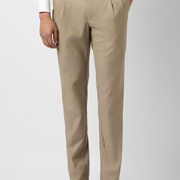 Van Heusen Men Slim Fit Pleated Formal Trousers-picture-15