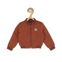 Allen Solly Kids Brown Solid Full Sleeves Jacket-image-18