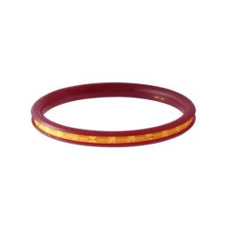 P.C. Chandra Jewellers 22k Yellow Gold Floral Designed Pola Bangle for Women-image-32