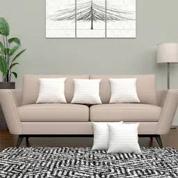 Myntra Elegant Homes 5-Pcs White Skin-Friendly Cushion Pillow Fillers-20