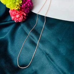 Arte Jewels 925 Sterling Silver Rose Gold Twisted Chain for Women-image-19
