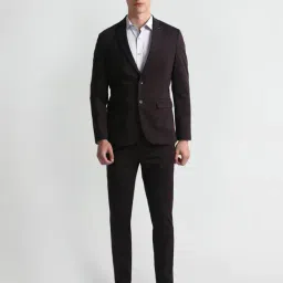 Arrow Red Slim Fit Texture Two Piece Suit-picture-24