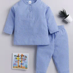 Clt.s Unisex Kids Checked Night suit-picture-37