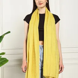 Ravaiyaa Women Tasseled Scarf-picture-25