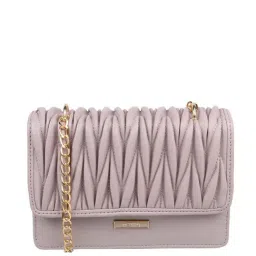 Metro Purple Quilted Medium Sling Handbag-image-17