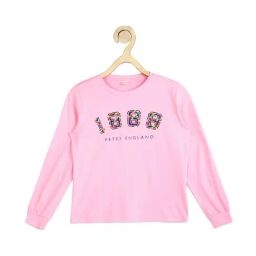 Peter England Kids Pink Printed Full Sleeves Sweatshirt-picture-47