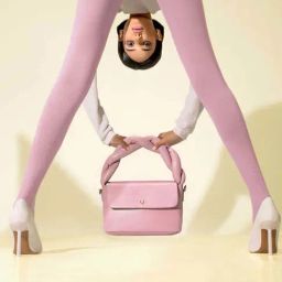 Hidesign Malasana Pink Solid Medium Handbag-image-40
