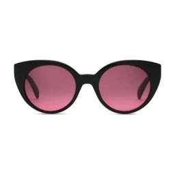 DIESEL Purple Cat Eye UV Protection Sunglasses Women-image-2