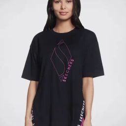 Skechers Black Printed T-Shirt-image-30
