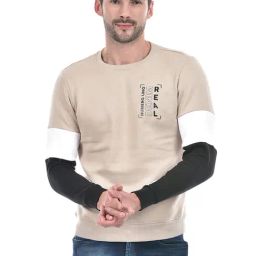 NUMERO UNO Beige Regular Fit Sweatshirt-picture-14