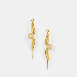 Shaya 925 Silver Gold Plated Snitch Ear Cuff Earrings-image-98