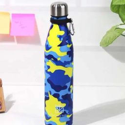 The Indus Valley Yellow & Blue Stainless Steel Vaccum Insulated Water Bottle (1 L)-47