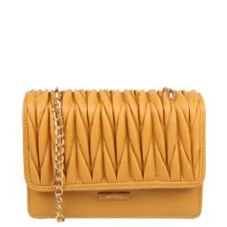 Metro Yellow Quilted Medium Sling Handbag-image-32