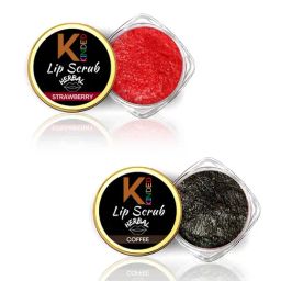 KINDED Herbal Strawberry & Coffee Lip Scrub Combo-11