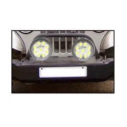 Auto Pearl 9 LED High Brightness Bumper/Roof Rails Fog Light Round Compatible For Honda Mobilio (Set of 2) image 3
