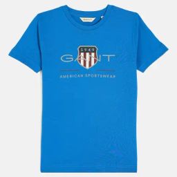 GANT Boys Blue Printed T-Shirt-picture-12