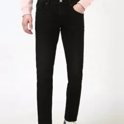 Peter England Black Cotton Skinny Fit Jeans-image-87