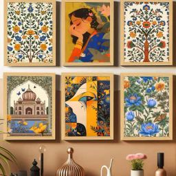 Art Street Beige Synthetic Wood Wall Art-image-13