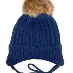 Gajraj Kids Self Design Woollen Beanie image 5