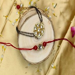 Craftlayout 5-Pcs Bhaiya Bhabhi Rakhi Greeting Card & Roli Chawal-image-94