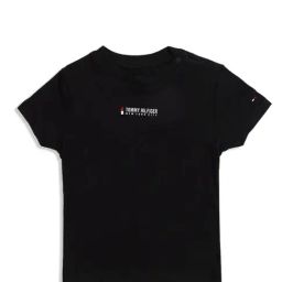 Tommy Hilfiger Kids Black Solid T-Shirt-52