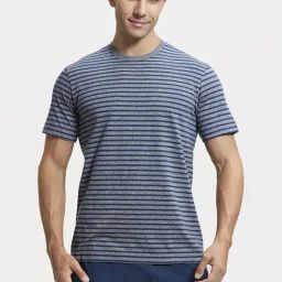 Jockey 2715 Blue Super Combed Cotton Rich Half Sleeves T-Shirt-picture-29