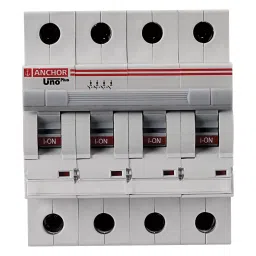 Anchor UNO Plus 32 A Four Pole C Curve Miniature Circuit Breaker (MCB), 98882 image 1