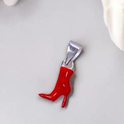 Taraash 925 Sterling Silver Enamel Chic Red Stilettos Pendant for Kids & Girls-image-27